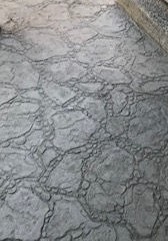 Image: Stamped concrete to look like stone.